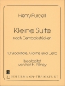 Kleine Suite fr Blockflte, Violine und Violoncello Partitur und 3 Stimmen