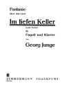 Fantasie ber das Lied 'Im tiefen Keller' fr Fagott und Klavier