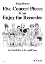 5 concert pieces for alto recorder and piano score and parts
