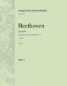 Konzert c-Moll Nr.3 op.37 fr Klavier und Orchester Violine 1
