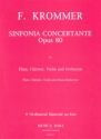 Sinfonia concertante D-Dur op.80 fr Flte, Klarinette, Violine und Orchester fr Flte, Klarinette, Violine und Klavier