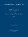 Sonate D-Dur G1 fr Trompete, Streicher und Bc Partitur und Stimmen