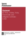 Quintett fr Flte, Violine, Viola, Violoncello und obligates Cembalo