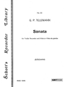 Sonata for treble recorder and viola (viola da gamba) score