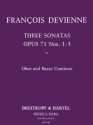 3 Sonatas op.71,1-3 for oboe and bc