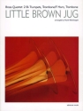 Little brown jug for brass quartet (2 Trompeten in B, Posaune/Horn und Posaune) Partitur und Stimmen