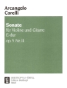 Sonate E-Dur op.5,11 fr Violine und Gitarre Partitur und Stimmen