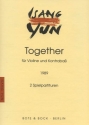 Together fr Violine und Kontraba 2 Spielpartituren
