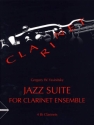 Jazz Suite for clarinet ensemble (4 Bb clarinets) score and parts