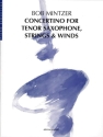 Concertino for tenor sax, strings and winds piano reduction