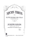 6 Trios op.100 Band 2 (Nr.4-6) für Flöte, Violine und Violoncello Stimmen