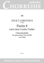 Psalm 8 nach dem Genfer Psalter  fr gem Chor und Orgel Partitur