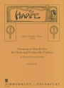 Nocturne en duo B-Dur fr Harfe und Violoncello (Violine) 3 Stimmen
