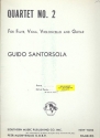 Quartet no.2  for flute, viola, violoncello and guitar score