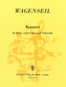 Konzert fr Harfe, 2 Violinen und Violoncello Partitur und Stimmen
