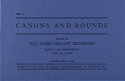Canons and Rounds VOL.2 for 3 descant recorders score