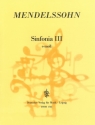 Sinfonia e-Moll Nr.3 fr Streichorchester Partitur