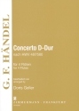 Concerto D-Dur nach HWV487/580 fr 4 Flten Partitur und Stimmen