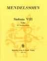 Sinfonia D-Dur Nr.8 (Jugendsinfonie Nr.8) fr Streichorchester Partitur