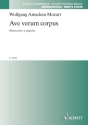 Ave verum corpus KV 618 fr Mnnerchor (TTBB) Chorpartitur