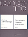 Concertino und Notturno fr Oboe und Streicher Partitur