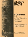 6 Quartette Band 4 (Nr.4) fr Flte, Violine, Viola, Bc    Stimmen