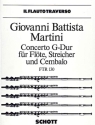Concerto G-Dur fr Flte, Streicher und Cembalo Klavierauszug mit Solostimme