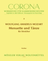 12 deutsche Tnze, 7 Salzburger Menuette, 6 lndlerische Tnze fr 2 Violinen und Violoncello Partitur