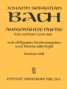 Ausgewhlte Duette Band 2 fr Sopran und Alt, mit obligaten Instrumenten und Klavier (Orgel)