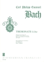 Triosonate G-Dur Wq152 fuer Floete, Violine und Bc