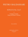 Sonate F-Dur Nr.2 fr Trompete, Streicher und Bc Partitur und Stimmen
