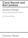 ANIMAL SONGS 12 ENTERTAINING SONGS FOR CHILDREN JENKINS, KARL, AUTOR