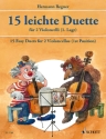 15 leichte Duette fr 2 Violoncelli Spielpartitur