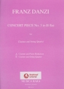 Concert Piece no.3 in b flat for Clarinet and String Quartet for clarinet and piano