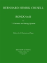 Rondo for 2 clarinets and string quartet for 2 clarinets and piano