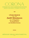 12 Miniaturen aus l'Organiste fr Streichorchester oder Blockfltenensemble Partitur