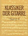 Klassiker der Gitarre Band 4 fr Gitarre Studien und Vortragsliteratur aus dem 18.- 19. Jahrhundert