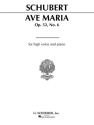 Ave Maria fr hohe Singstimme und Klavier (dt/en/la)