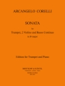 Sonate D-Dur fr Trompete, 2 Violinen und Bc fr Trompete und Klavier
