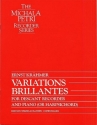 Variations brillantes for descant recorder and piano archive copy