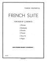 French Suite for 4 clarinets in bb score and parts