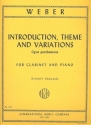 Introduction, Theme and Variations oppost. for clarinet and piano