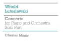 Concerto for piano and orchestra solo part