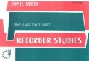 One and two part Recorder Studies 22 melodious Recorder-Studies for 1 and 2 soprano recorder