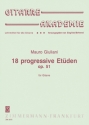 18 progressive Etden op.51 fr Gitarre