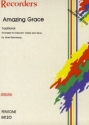 Amazing Grace for 9 recorders (SSSAAATTT) and piano score and parts