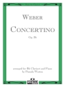 Concertino op.26 for clarinet and piano