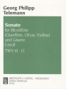 Sonate f-Moll TWV41:F1 fr Blockflte (Flte, Oboe, Violine) und Gitarre