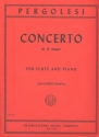 Concerto G major for flute and piano