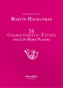 34 characteristic Etudes for low horn playing (bass clef)
